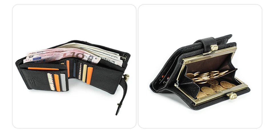 Porte - monnaie en cuir pour femme élégant "La Saphir" - Restaur Cuirs