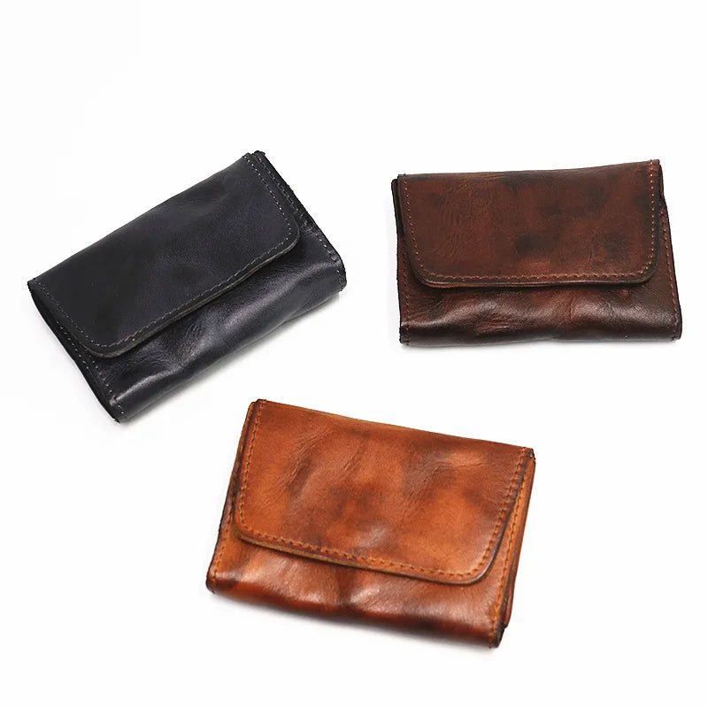 Porte - monnaie en cuir pour femme élégant "L'Indémodable" - Restaur Cuirs