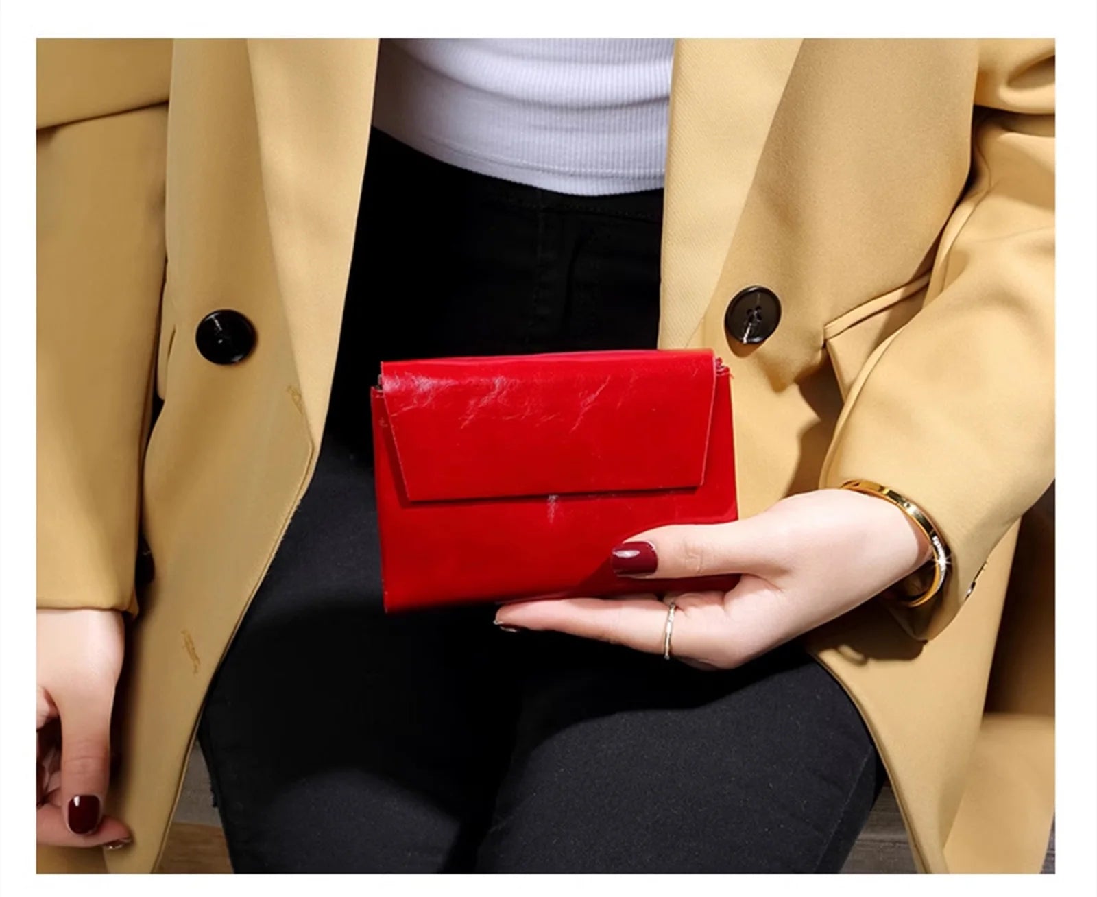 Porte monnaie en cuir pour femme élégant "L'Orchidée" - Restaur Cuirs