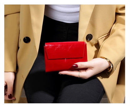 Porte monnaie en cuir pour femme élégant "L'Orchidée" - Restaur Cuirs