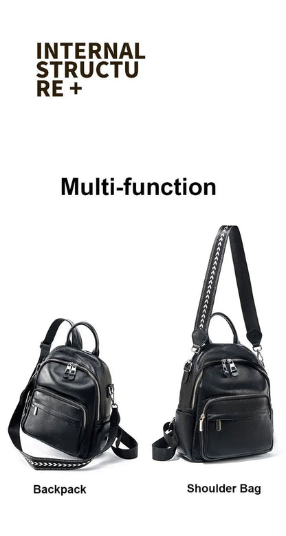 Sac à Dos Cuir Femme élégant "La Améthyste"