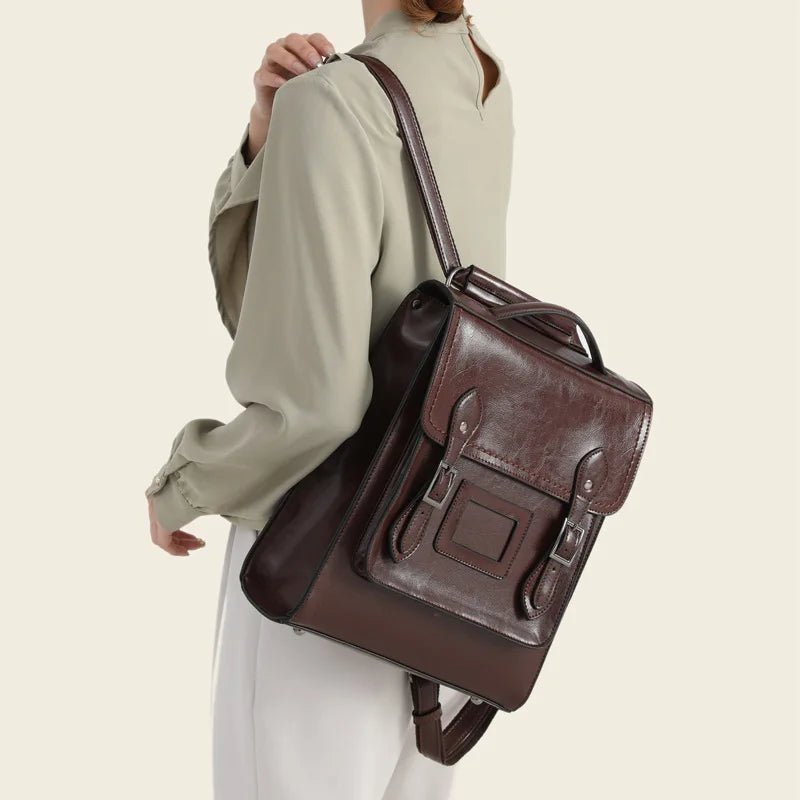 Sac à Dos Cuir Femme Vintage "La Novatrice"