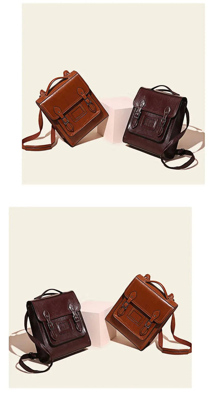 Sac à Dos Cuir Femme Vintage "La Novatrice"