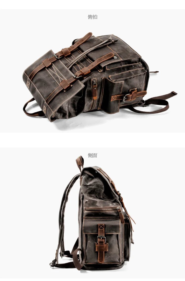 Sac à Dos Cuir Homme Vintage "L'Explorer" - Restaur Cuirs