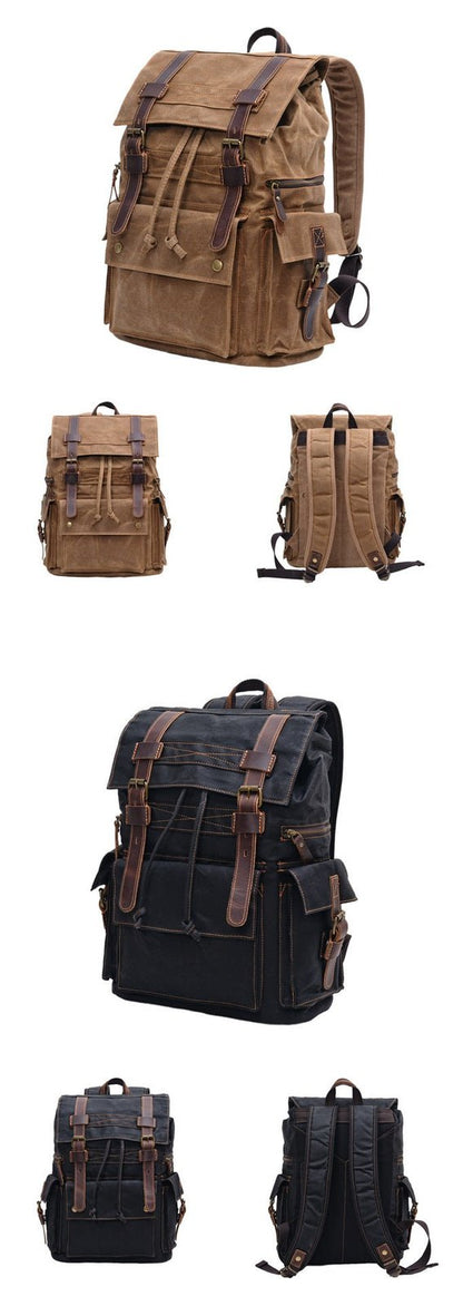 Sac à Dos Cuir Homme Vintage "L'Explorer" - Restaur Cuirs