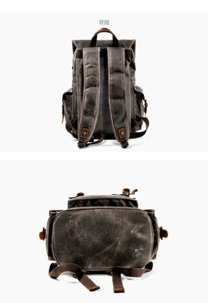 Sac à Dos Cuir Homme Vintage "L'Explorer" - Restaur Cuirs