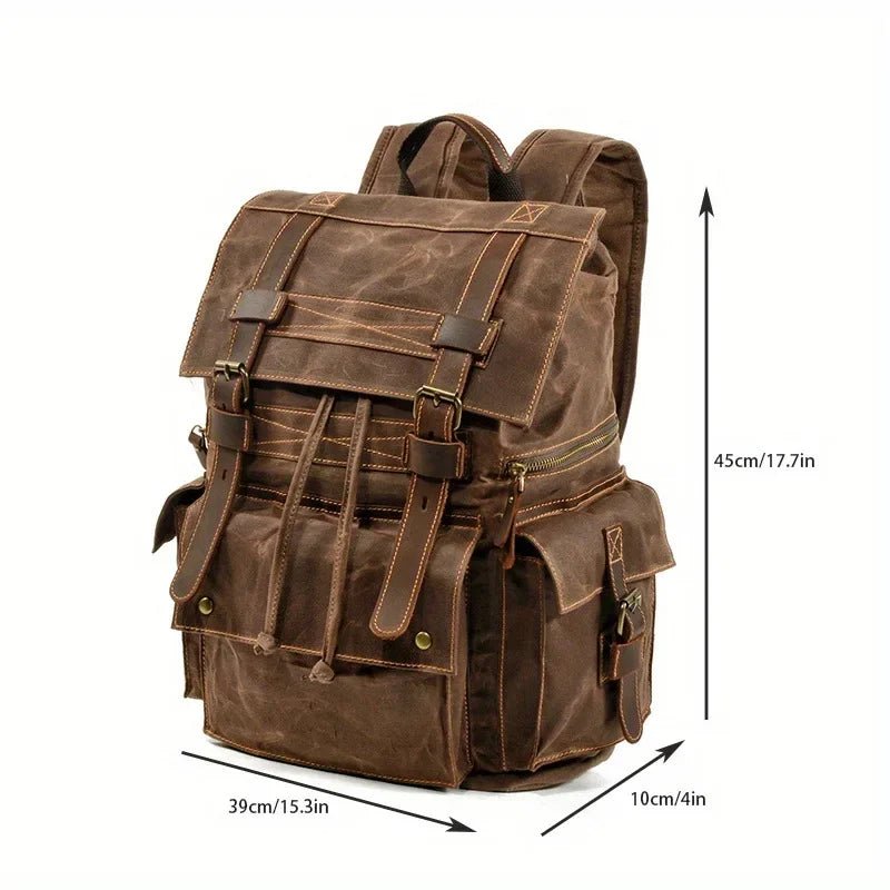 Sac à Dos Cuir Homme Vintage "L'Explorer" - Restaur Cuirs