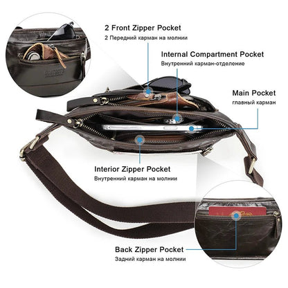 Sac Banane Homme Cuir Pratique et Élégant "Le Coursier" - Restaur Cuirs