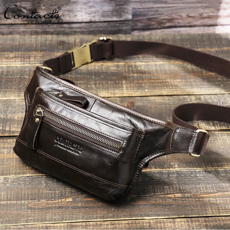 Sac Banane Homme Cuir Pratique et Élégant "Le Coursier" - Restaur Cuirs