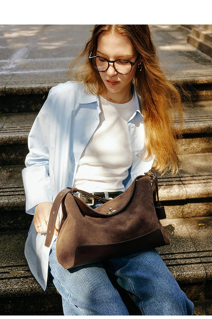 Sac Bandoulière en Cuir Femme Hobo - Chic et Fonctionnel avec "La Pétillante" - Restaur Cuirs