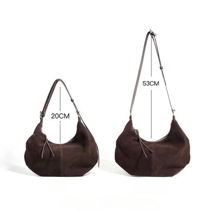 Sac Bandoulière en Cuir Femme Hobo "La Contemporaine" - Restaur Cuirs