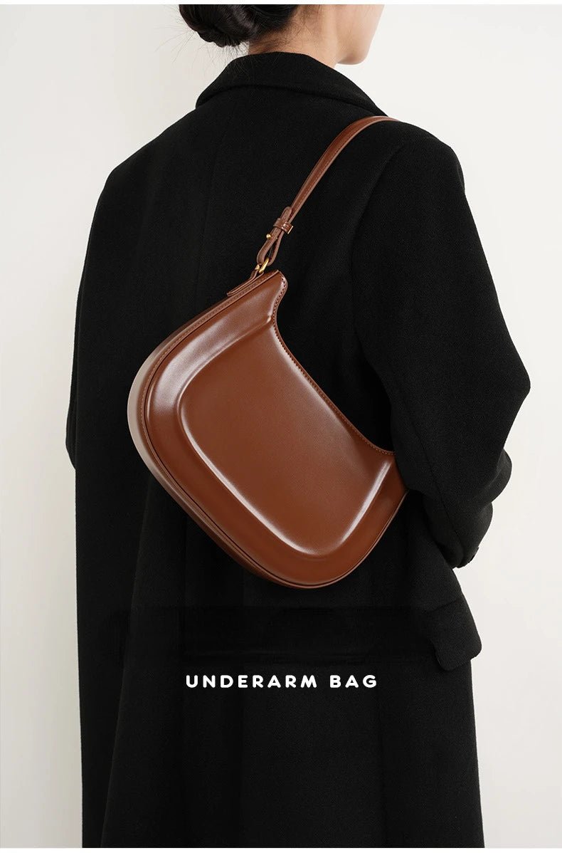 Sac Bandoulière en Cuir Femme Hobo "La Métropolitaine" - Restaur Cuirs