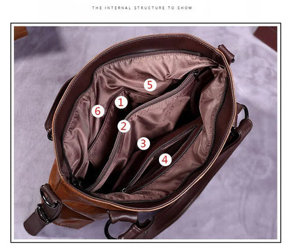 Sac Bandoulière en Cuir Femme Hobo "La Radieuse" - Restaur Cuirs