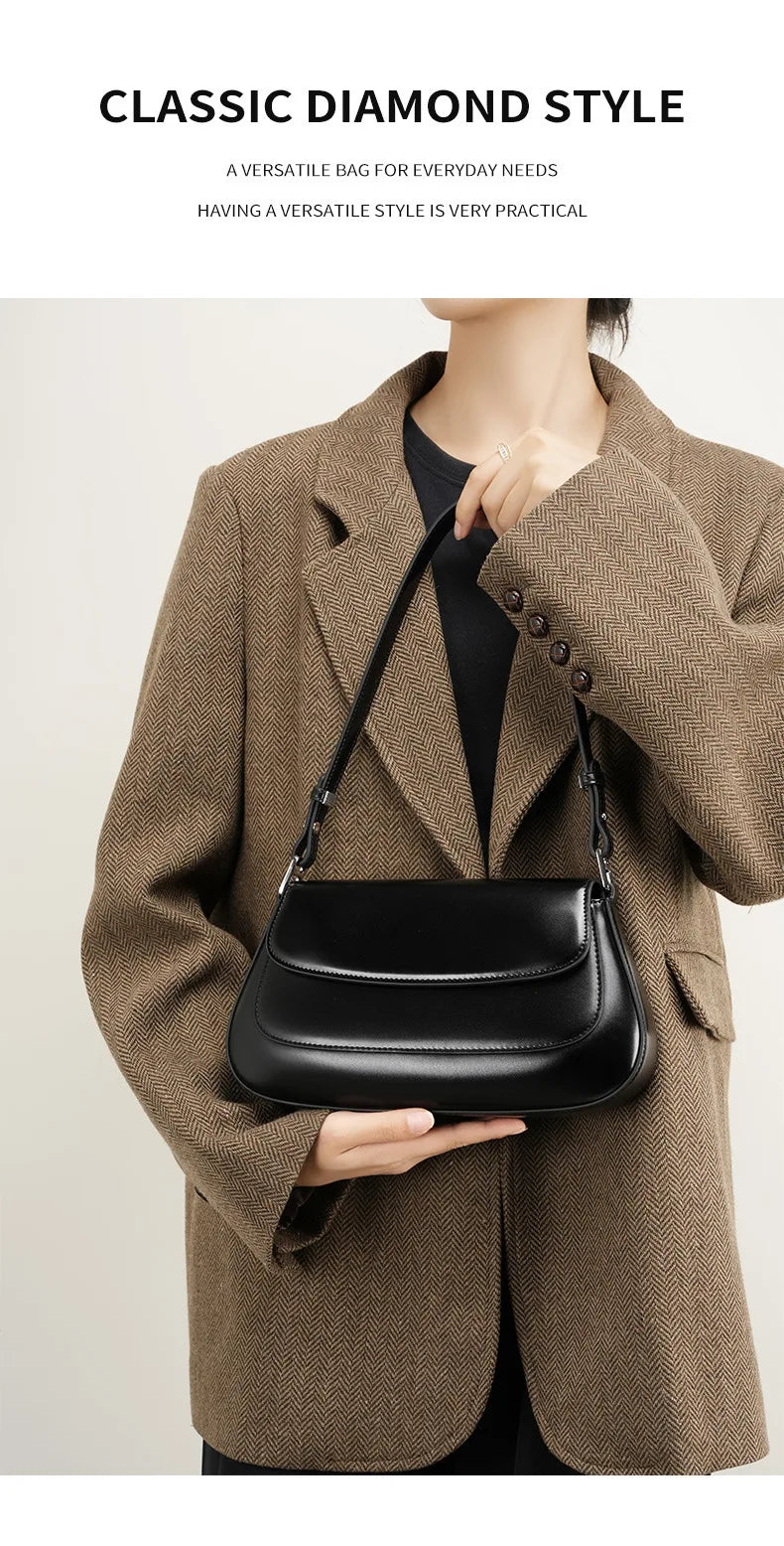 Sac Bandoulière en Cuir Femme "La Lumineuse" - Restaur Cuirs