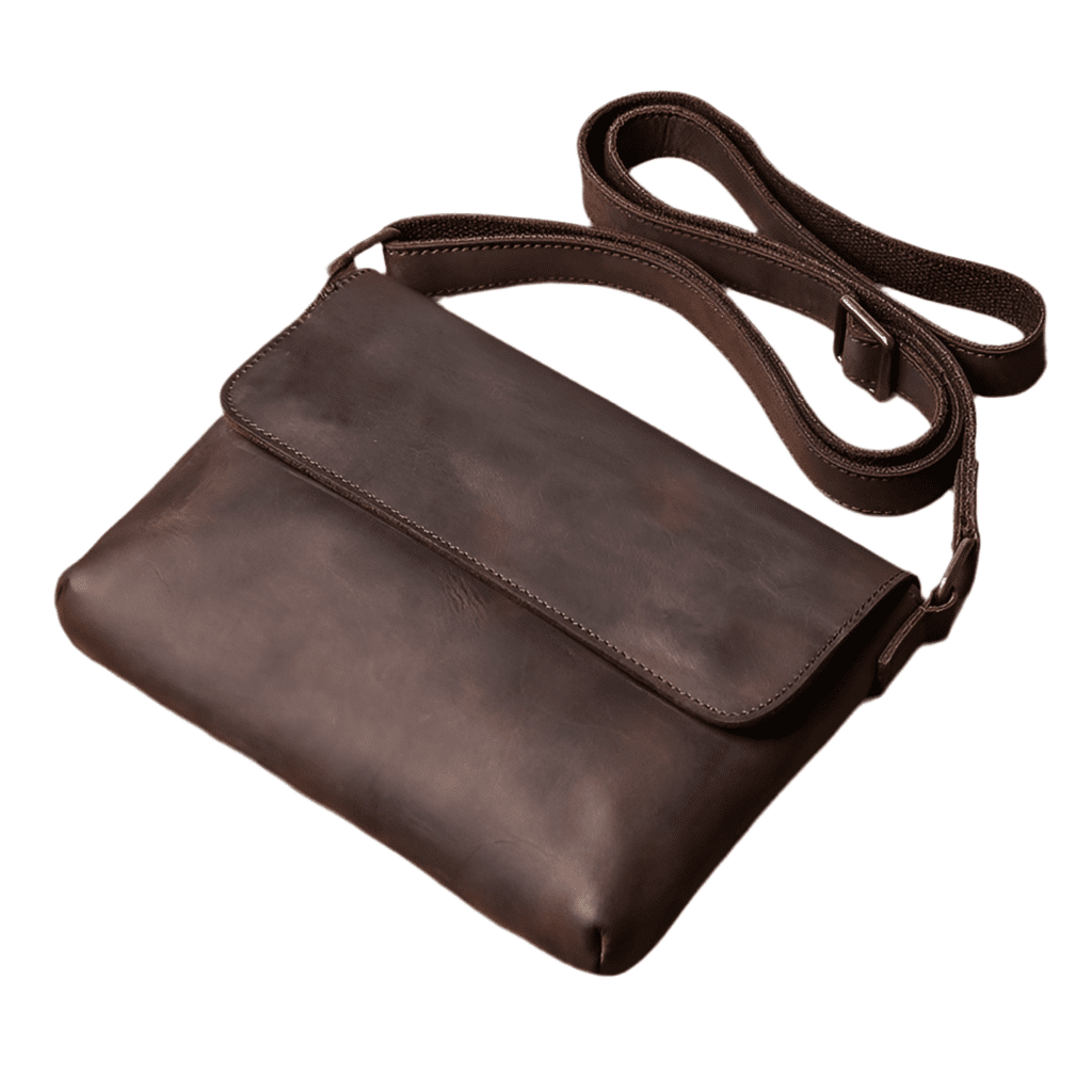 Sac Bandoulière Homme en cuir vintage "Le Compagnon"