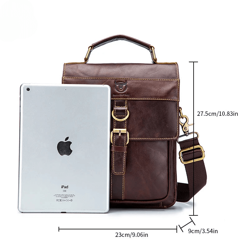 Sac en Bandoulière en Cuir pour Homme "Le Gentleman" - Restaur Cuirs