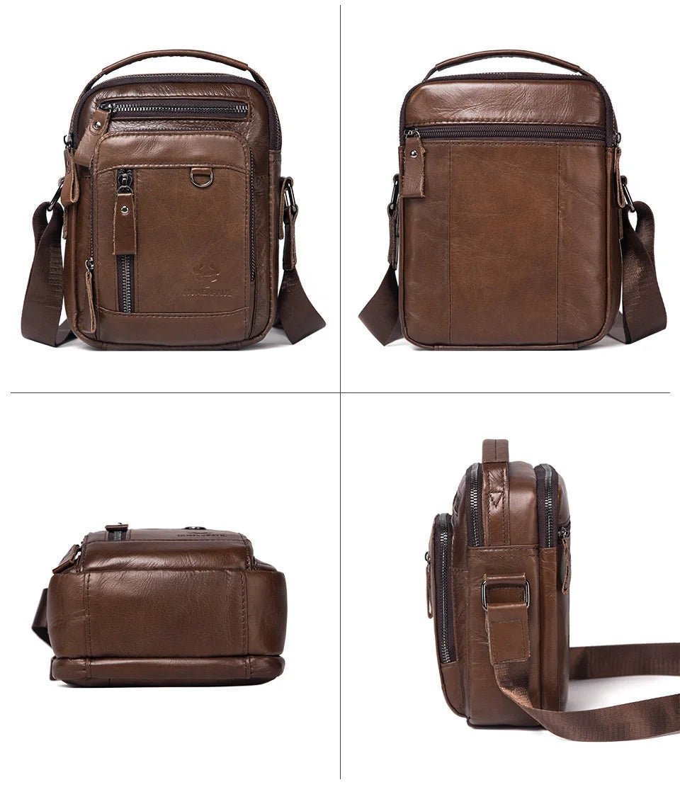 Sac en bandoulière homme en cuir "Le Passe-Partout"