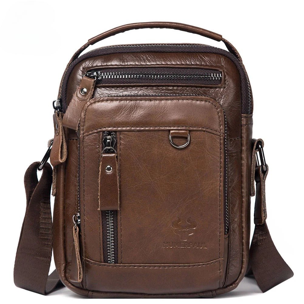 Sac en bandoulière homme en cuir "Le Passe-Partout"