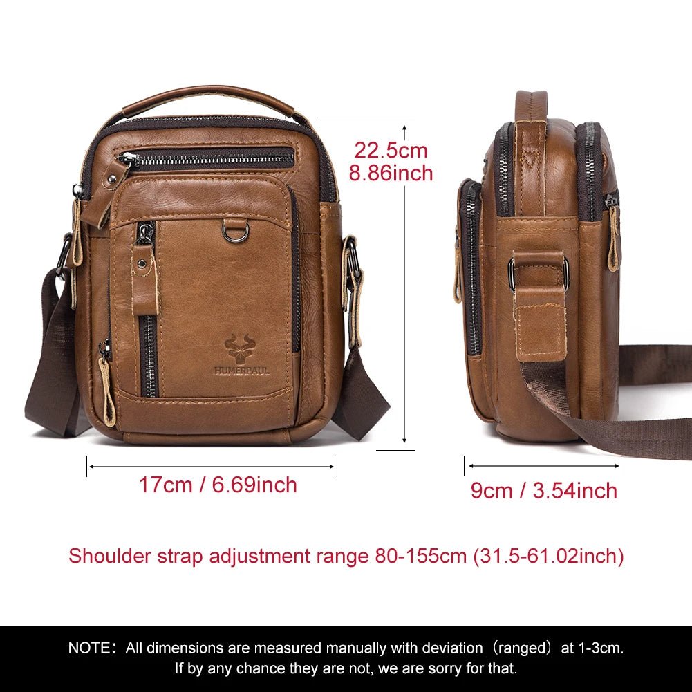 Sac en bandoulière homme en cuir "Le Passe-Partout"