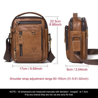 Sac en bandoulière homme en cuir "Le Passe-Partout"