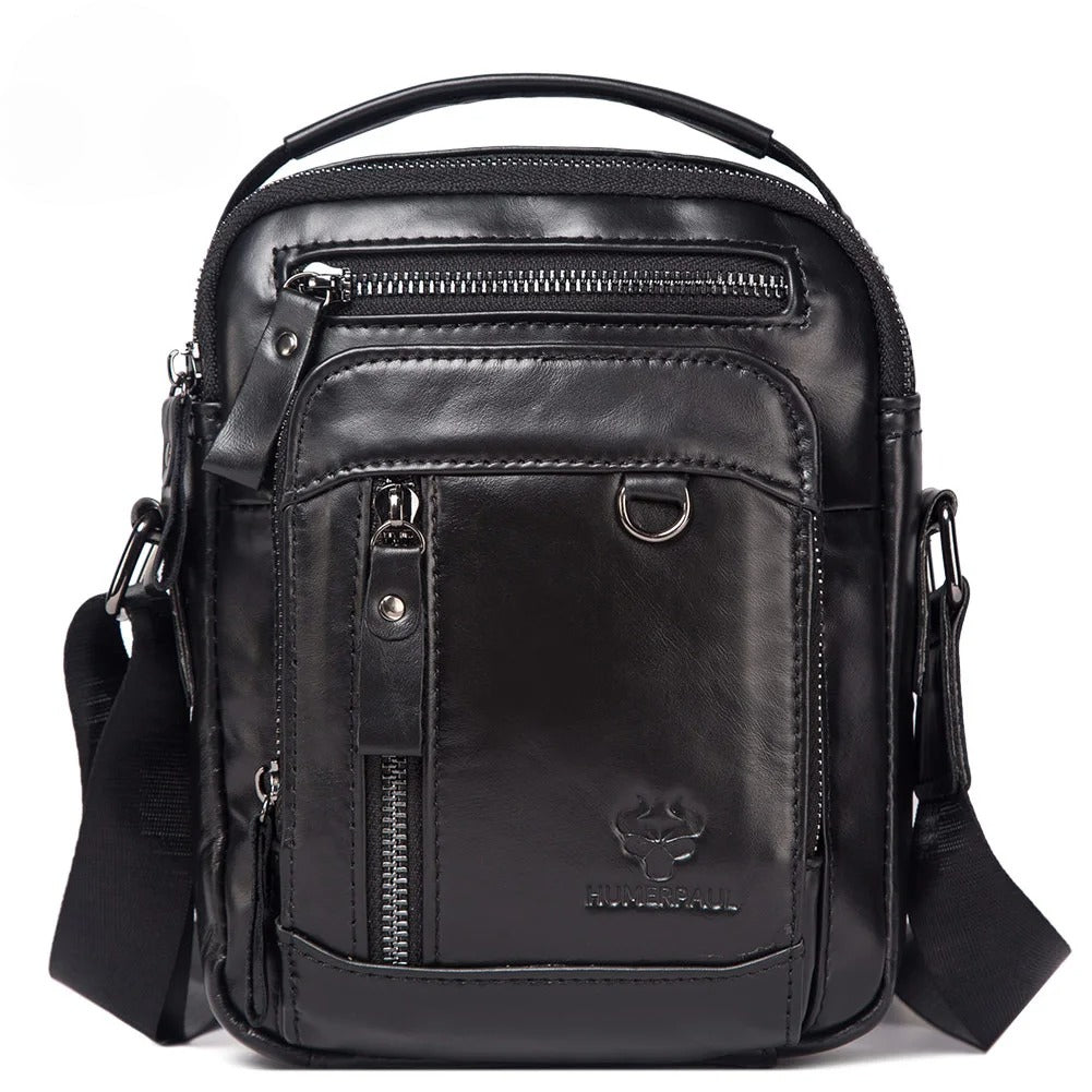 Sac en bandoulière homme en cuir "Le Passe-Partout"