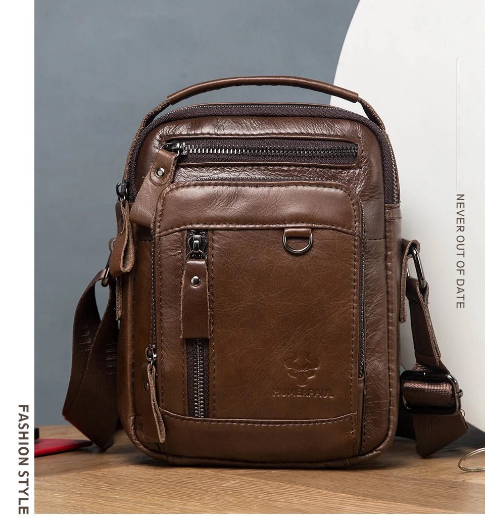 Sac en bandoulière homme en cuir "Le Passe-Partout"