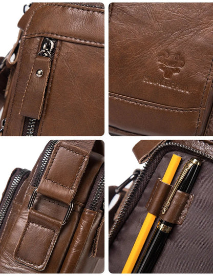 Sac en bandoulière homme en cuir "Le Passe-Partout"