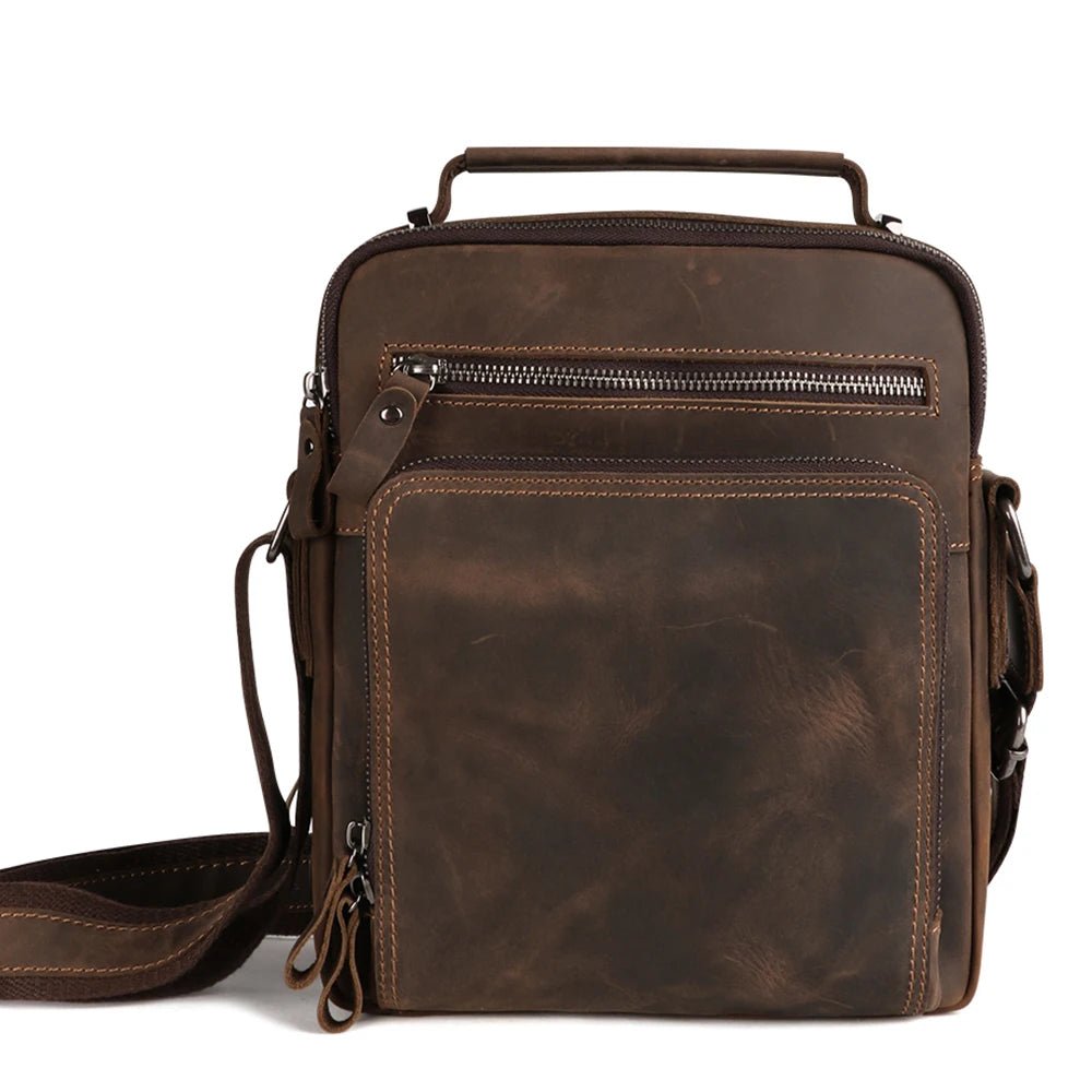 Sac Homme Cuir Bandoulière "Le Vintage" - Restaur Cuirs