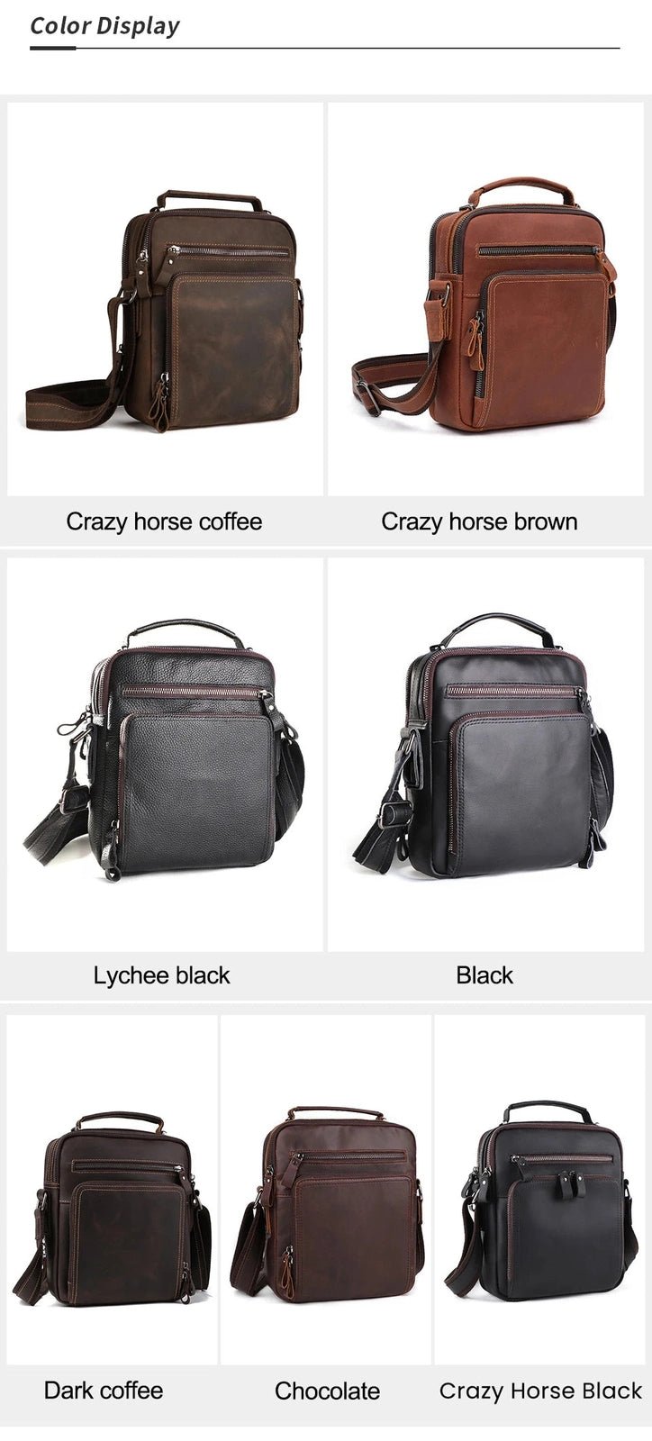 Sac Homme Cuir Bandoulière "Le Vintage" - Restaur Cuirs