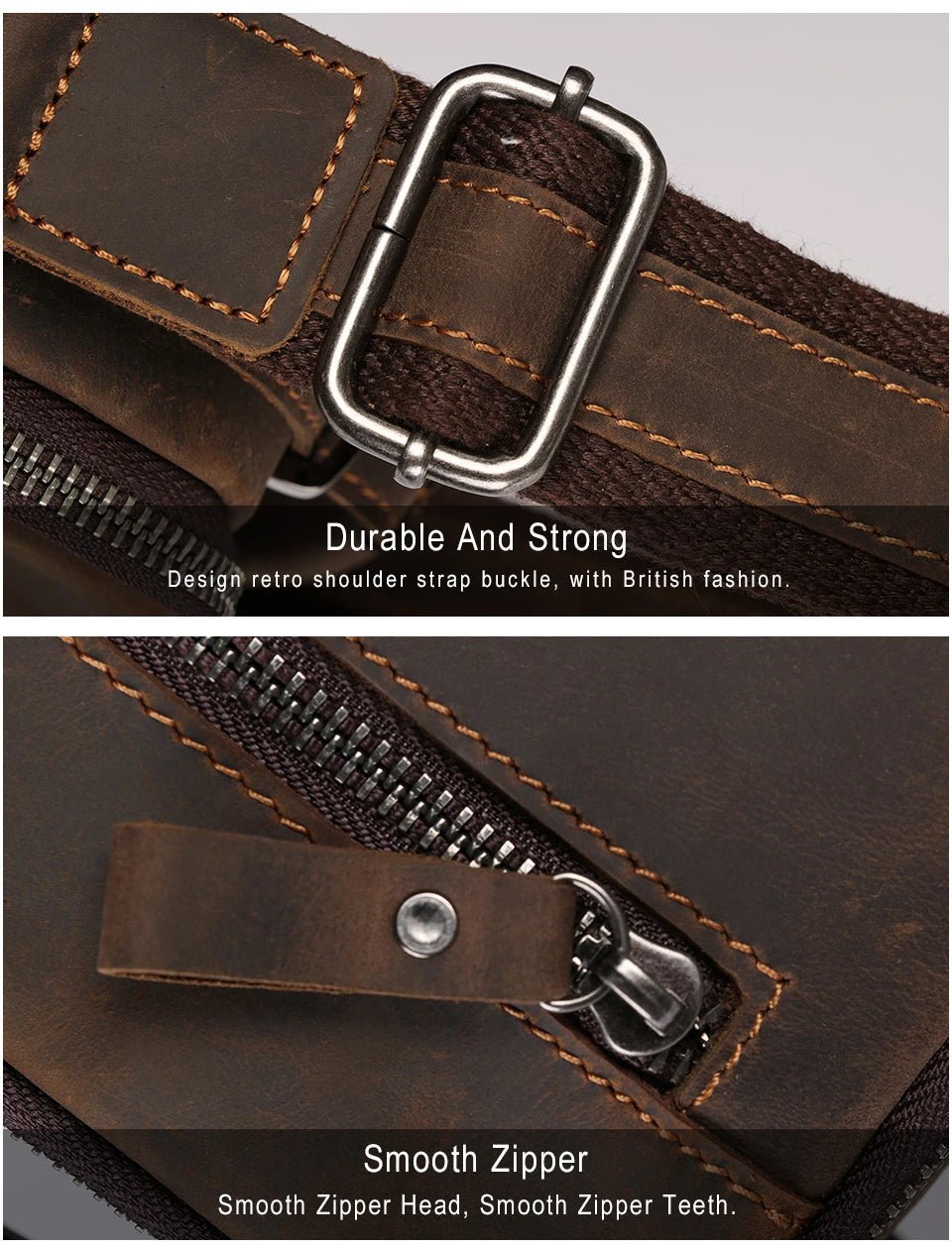 Sac Homme Cuir Bandoulière "Le Vintage" - Restaur Cuirs