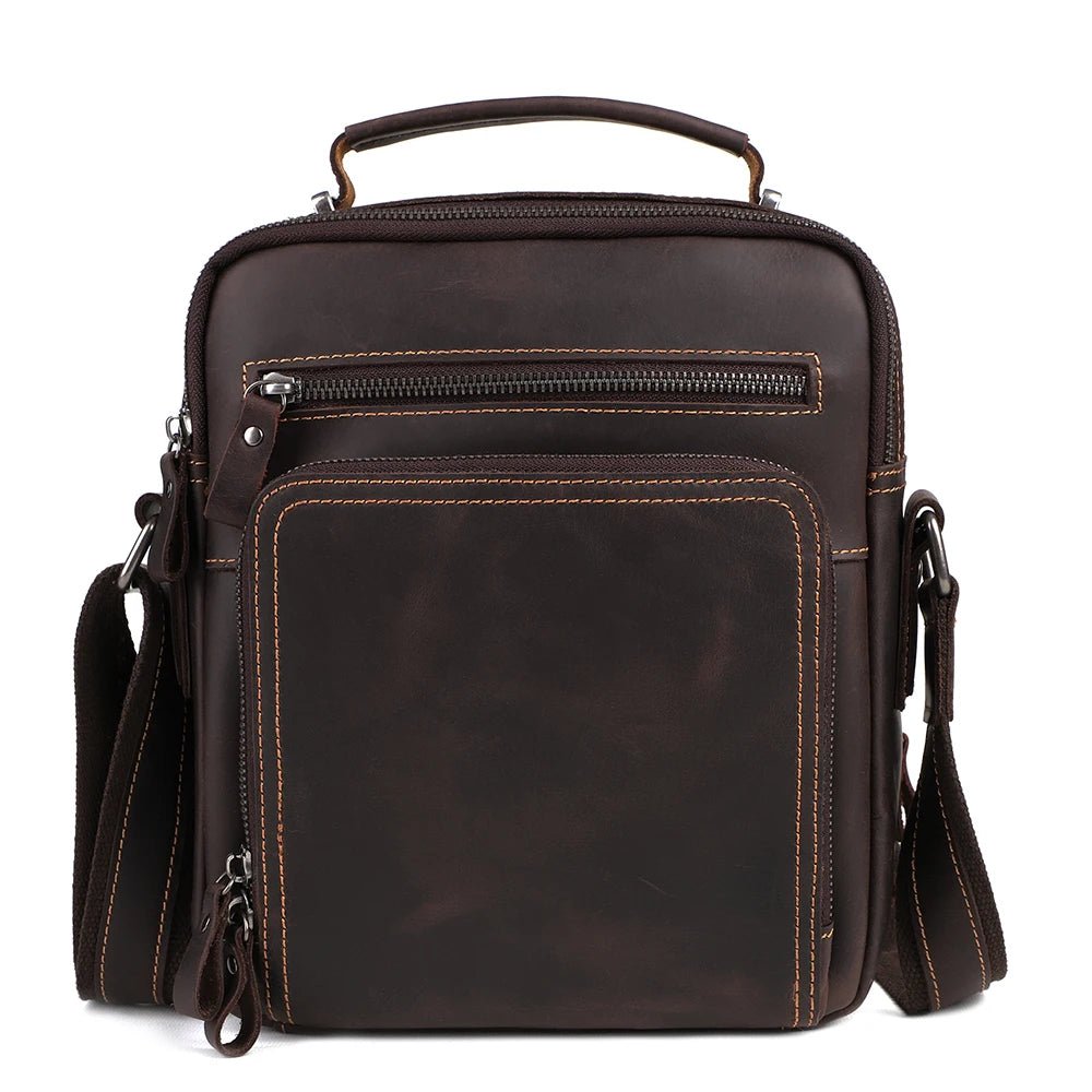 Sac Homme Cuir Bandoulière "Le Vintage" - Restaur Cuirs