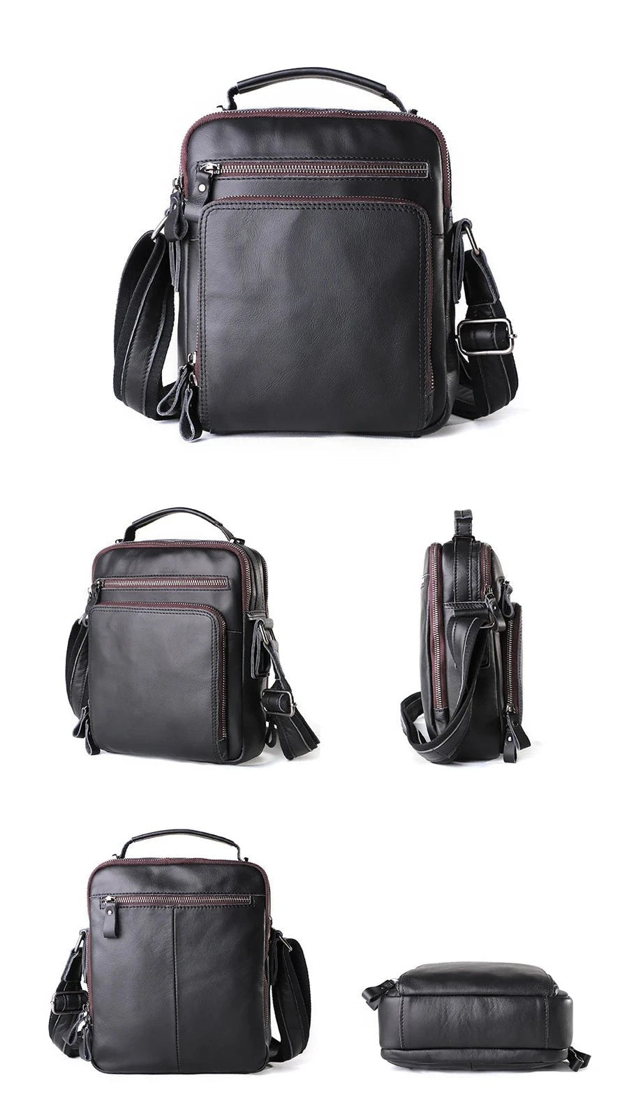 Sac Homme Cuir Bandoulière "Le Vintage" - Restaur Cuirs