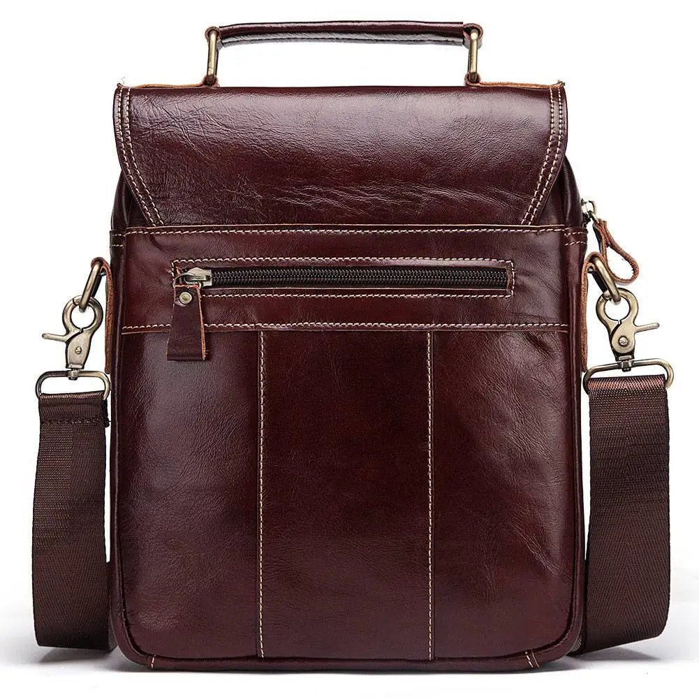 Sac pour Homme en Cuir Bandoulière "L'Ambassadeur" - Restaur Cuirs