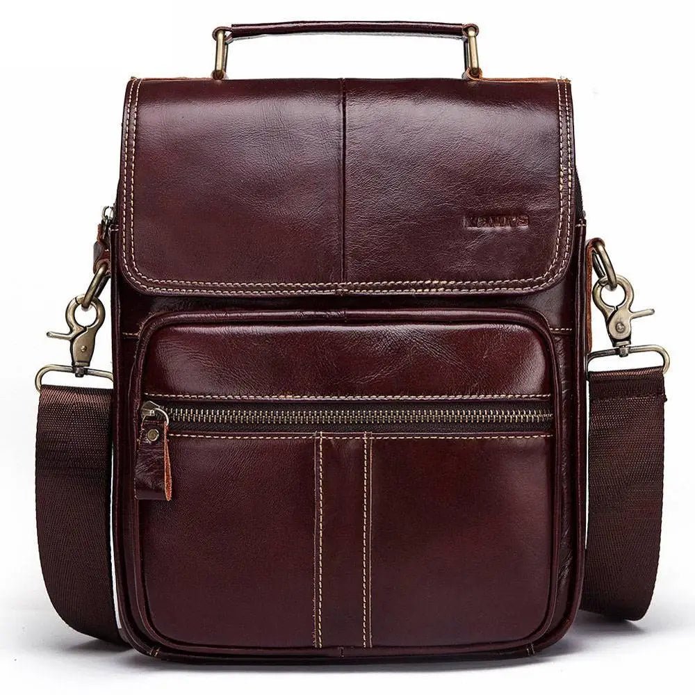Sac pour Homme en Cuir Bandoulière "L'Ambassadeur" - Restaur Cuirs