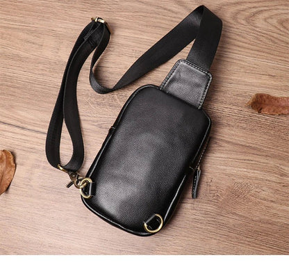 Sacoche Homme Cuir compacte "Le Tacticien" - Restaur Cuirs