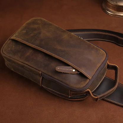 Sacoche Homme Cuir élégante "Le Connaisseur" - Restaur Cuirs