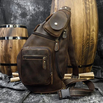 Sacoche Homme Cuir élégante "Le Connaisseur" - Restaur Cuirs