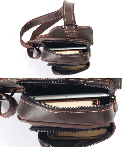 Sacoche Homme Cuir élégante "Le Connaisseur" - Restaur Cuirs