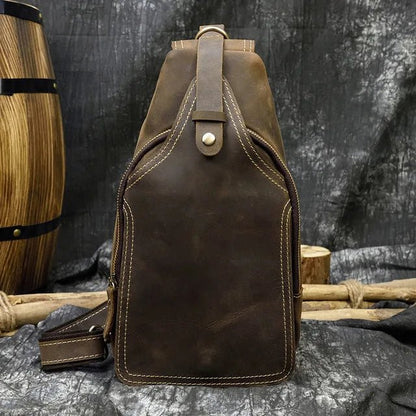 Sacoche Homme Cuir élégante "Le Connaisseur" - Restaur Cuirs