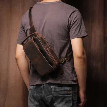 Sacoche Homme Cuir "L'Escapade" - Restaur Cuirs