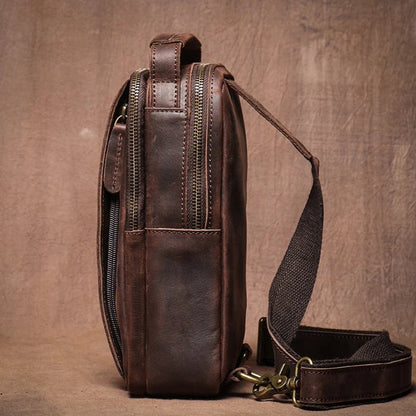 Sacoche Homme Cuir "L'Escapade" - Restaur Cuirs