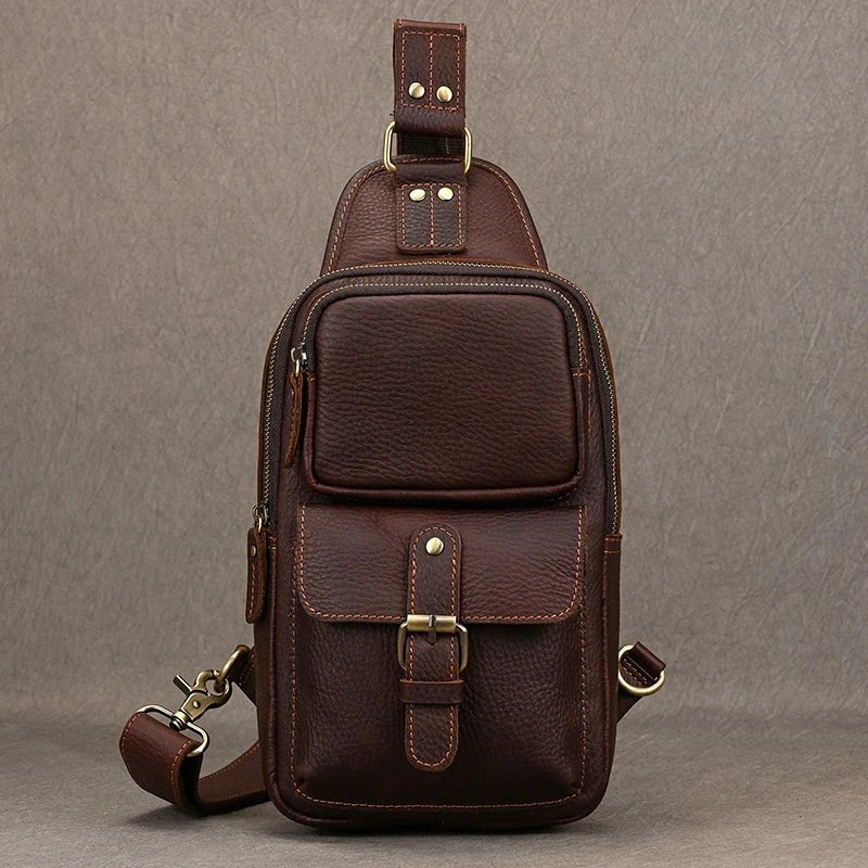Sacoche Homme Cuir multifonction "Le Dynamo" - Restaur Cuirs