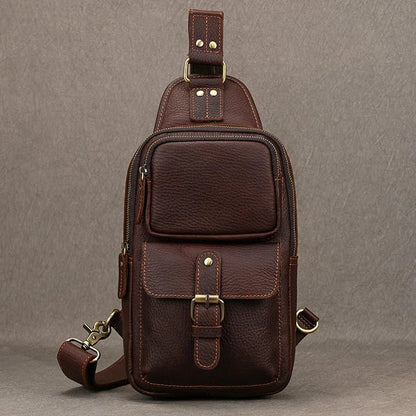 Sacoche Homme Cuir multifonction "Le Dynamo" - Restaur Cuirs