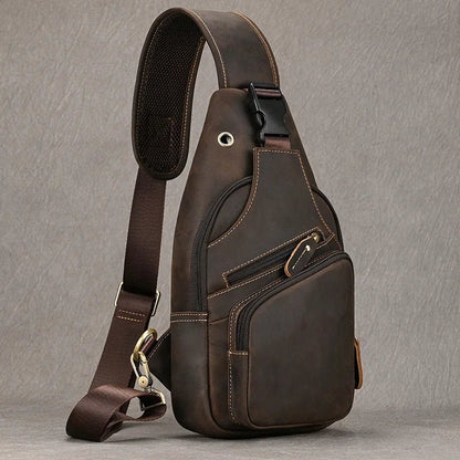 Sacoche Homme Cuir multifonction "Le Dynamo" - Restaur Cuirs