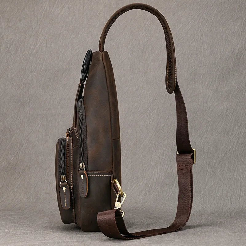 Sacoche Homme Cuir multifonction "Le Dynamo" - Restaur Cuirs