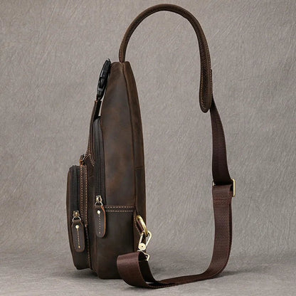 Sacoche Homme Cuir multifonction "Le Dynamo" - Restaur Cuirs