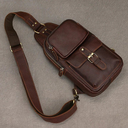 Sacoche Homme Cuir multifonction "Le Dynamo" - Restaur Cuirs