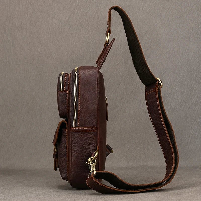 Sacoche Homme Cuir multifonction "Le Dynamo" - Restaur Cuirs