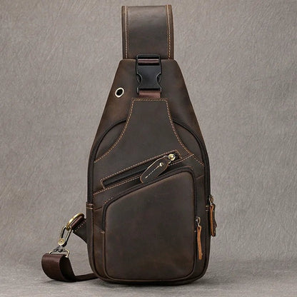 Sacoche Homme Cuir multifonction "Le Dynamo" - Restaur Cuirs