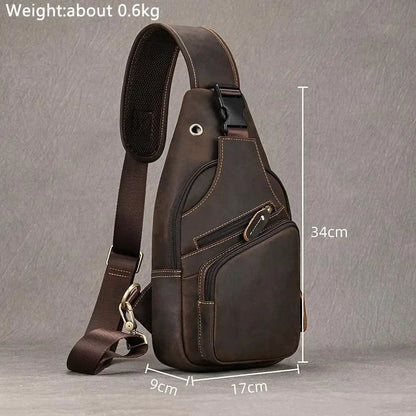 Sacoche Homme Cuir multifonction "Le Dynamo" - Restaur Cuirs